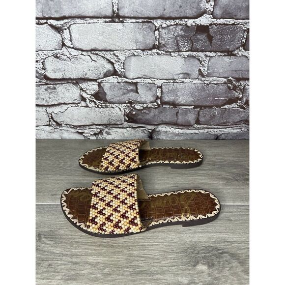 Sam Edelman Gunner 3 Peach Pearl Beaded Multi Sandals Women’s Sz 6.5M US/36.5EU - Picture 3 of 16